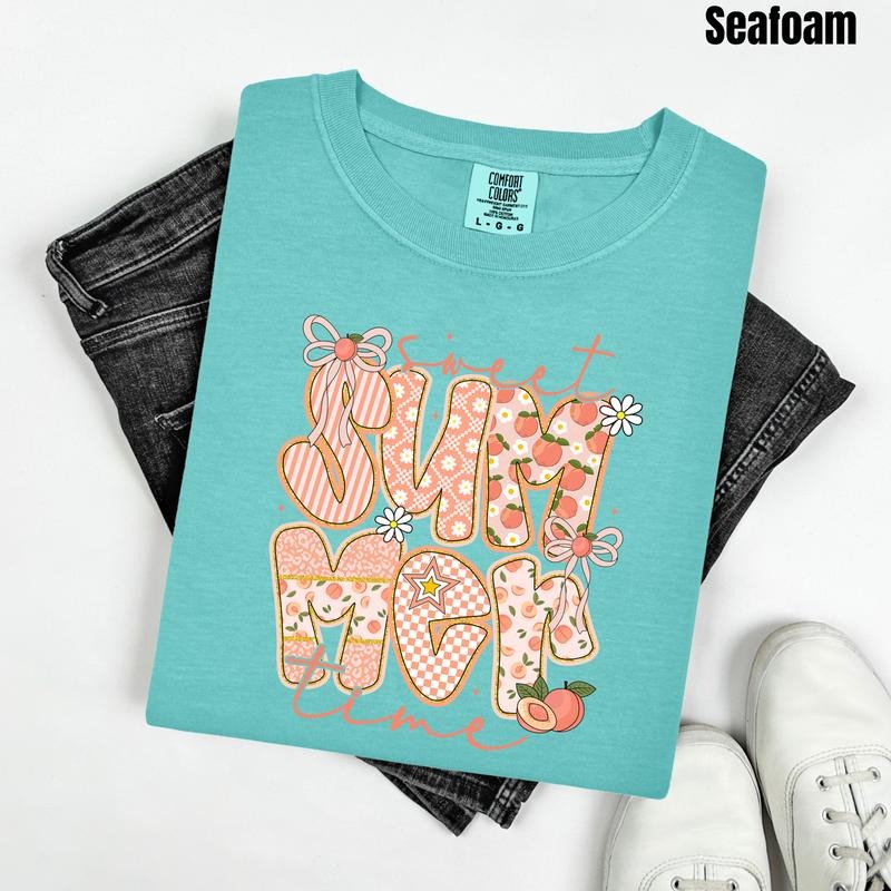 Peachy Summer Time Comfort Colors T-Shirt 'NLB' Hoodie, Sweatshirt | HypeDripTees.com