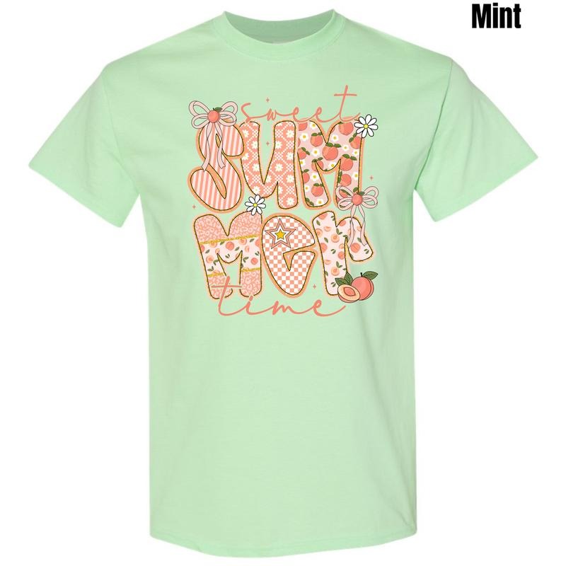 Peachy Summer Time Gildan Short Sleeve T-Shirt 'NLB' Hoodie, Sweatshirt | HypeDripTees.com