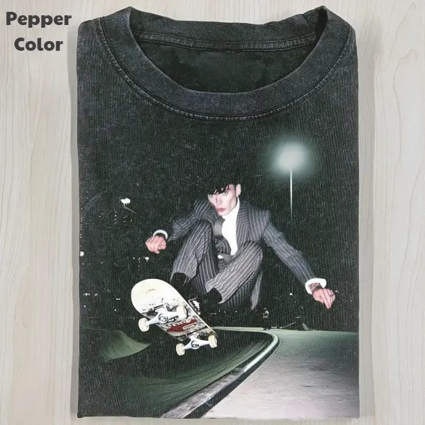 Peaky Blinders Vintage Graphic Tee, Tommy Shelby Skateboarding T-Shirt, TV Series Tee, Unisex Meme Cringe Funny Shirt,...