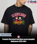 Peanuts Cleveland Guardians great pumpkin Halloween 2025 shirt