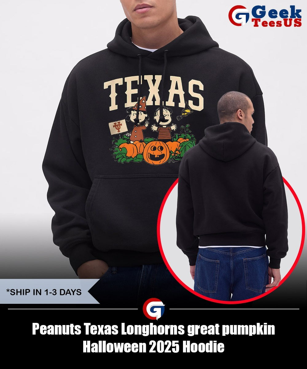 Peanuts Texas Longhorns great pumpkin Halloween 2025 shirt