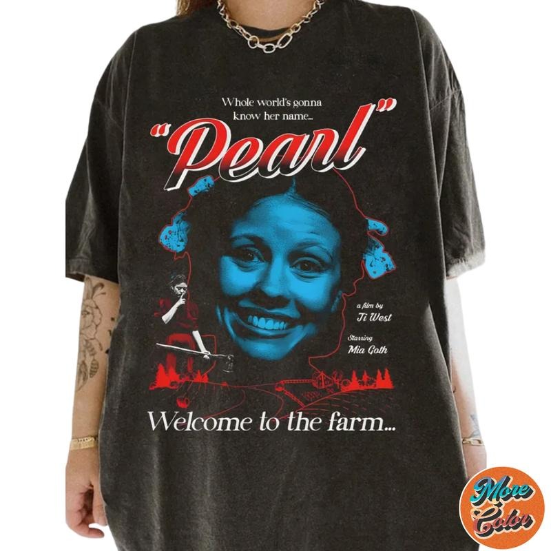 Pearl Horror movie Inspired Shirts, Cotton Unisex T-shirt, Crew Neck, Size S- 3XL, Menswear Top, Womenswear Top Underwear...
