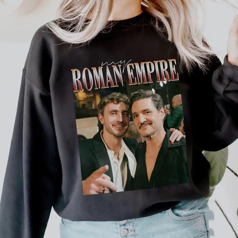 Pedro Pascal Paul Mescal This Is My Roman Empire Vintage Sweatshirt, Gift For Women and Man Unisex Sweatshirt T-Shirts,...