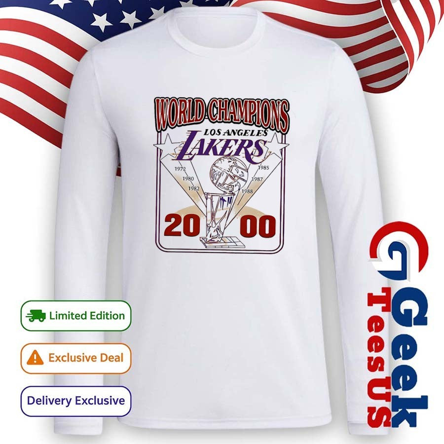 Pedro Pascal World Champions Lakers 2000 shirt
