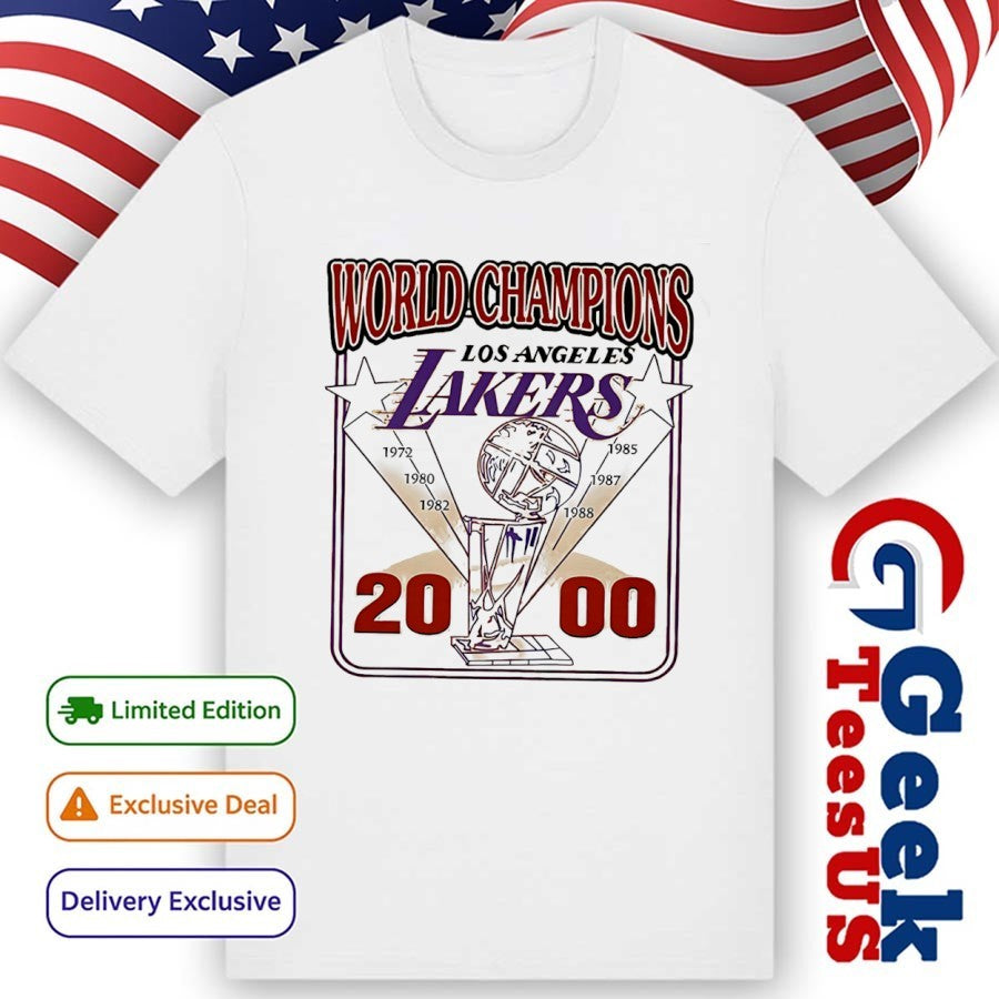 Pedro Pascal World Champions Lakers 2000 shirt