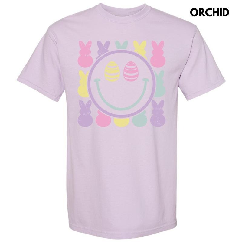 Peeps Happy Face Comfort Colors T-Shirt Hoodie, Sweatshirt | HypeDripTees.com