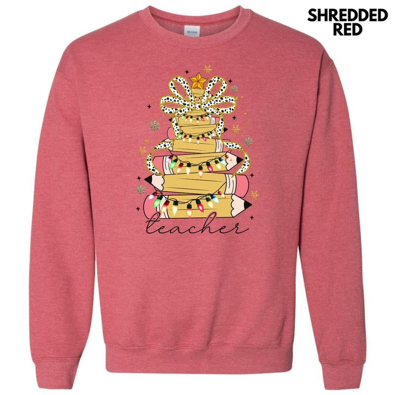 Pencil Teacher Tree Sweatshirt 'NLB' T-Shirts, Hoodie | HypeDripTees.com