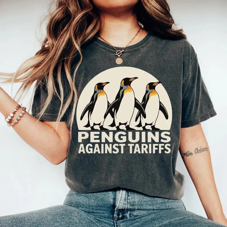 Penguins Against Tariffs Shirt Funny Tshirt FDT Shirt Hoodie, Sweatshirt | HypeDripTees.com