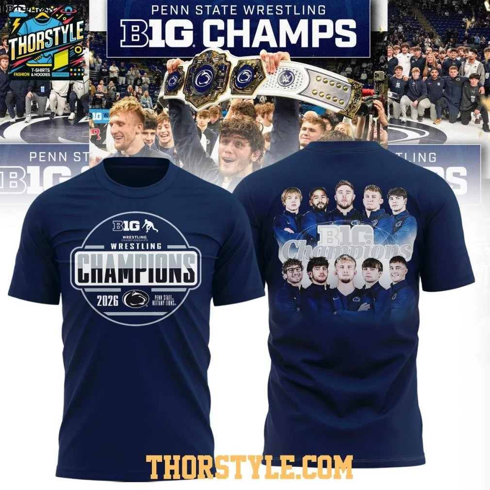 Penn State Nittany Lions Big 10 Men’s Wrestling Champions Shirt