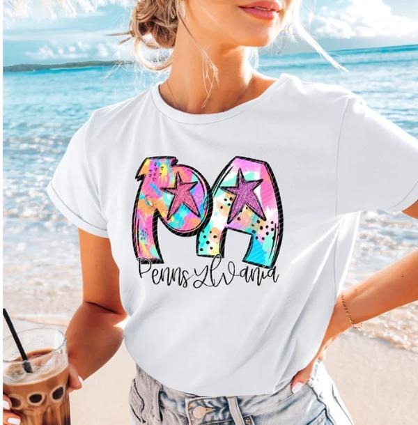 Pennsylvania Neon Splash DTF Transfers - THIS IS NOT A SHIRT Hoodie, Sweatshirt | HypeDripTees.com