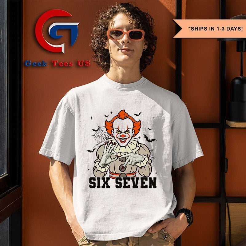 Pennywise six seven Halloween funny shirt