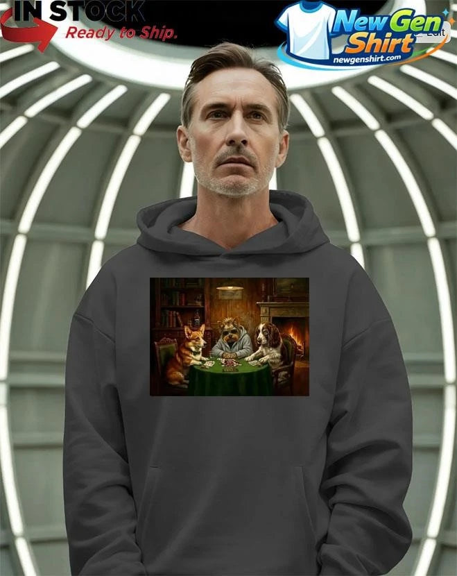 Peppah Otis And Hugo Dogs Playing Poker Shirt