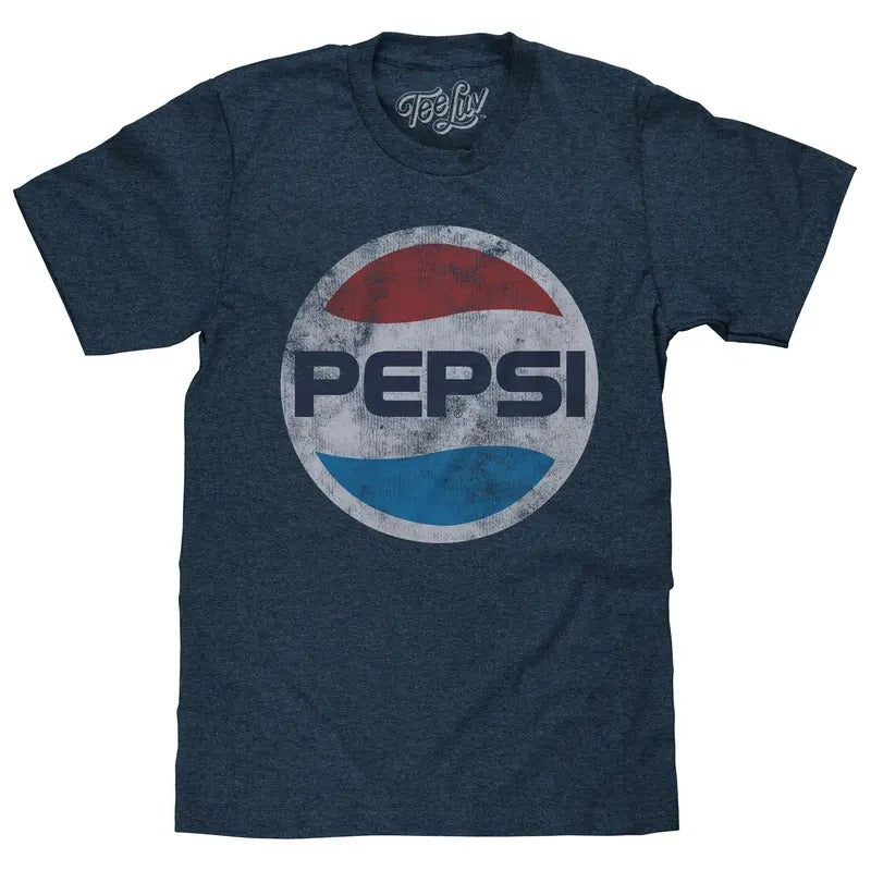 Pepsi Classic Logo T-Shirt - Navy Hoodie, Sweatshirt | HypeDripTees.com