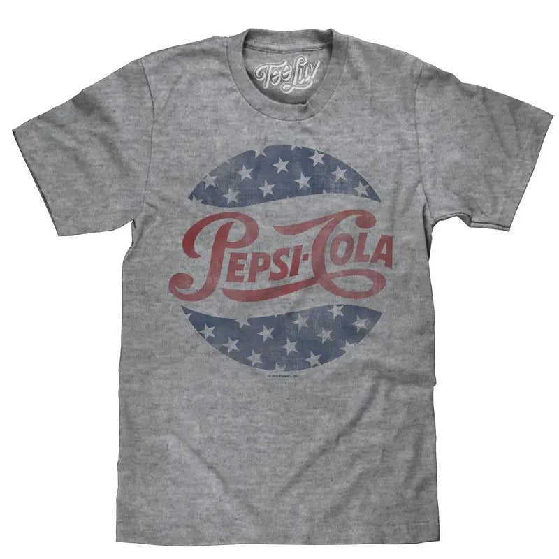 Pepsi Cola Stars T-Shirt - Gray Hoodie, Sweatshirt | HypeDripTees.com