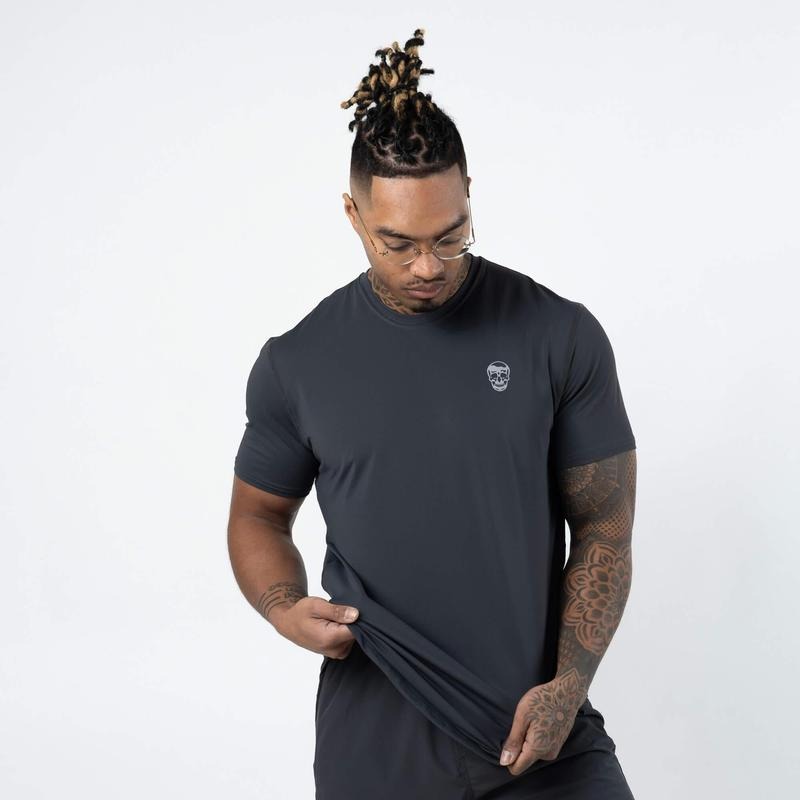Performance Short Sleeve Shirt - Obsidian Fabric Menswear Top Outdoor Hoodie, Sweatshirt | HypeDripTees.com