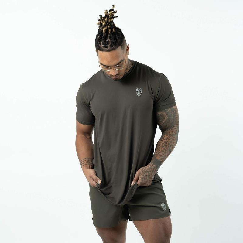 Performance Short Sleeve Shirt Menswear - OD Green Hoodie, Sweatshirt | HypeDripTees.com