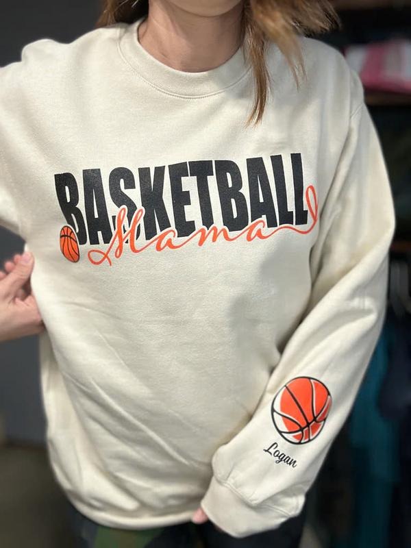 Personalized Basketball Mama Sweatshirt T-Shirts, Hoodie | HypeDripTees.com