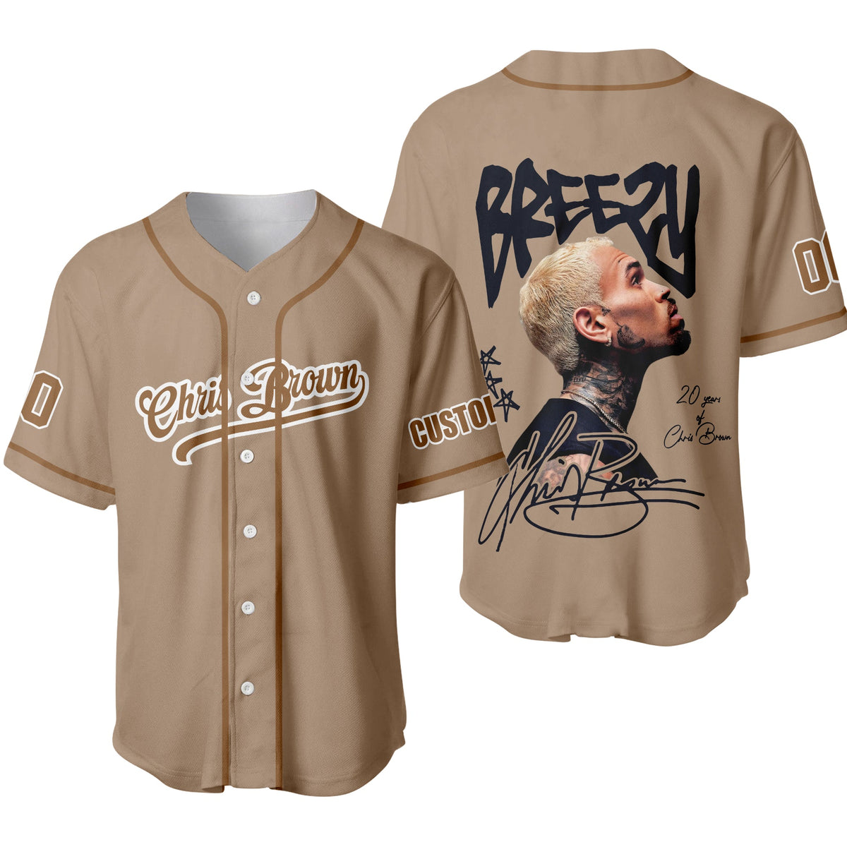 Personalized Christ Brown Breezy Bowl XX 2025 Baseball Jersey