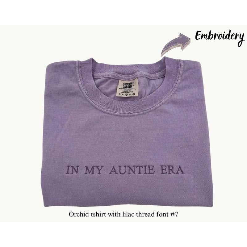 Personalized Comfort Colors T-Shirt, Custom Embroidered T-Shirts, Embroidered Comfort Colors Tee, Custom Embroidery, ...