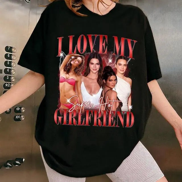 Personalized Customize Photo T-Shirt, I Love My Girlfriend Shirt, I Love My Boyfriend shirt, HL305 Hoodie, Sweatshirt