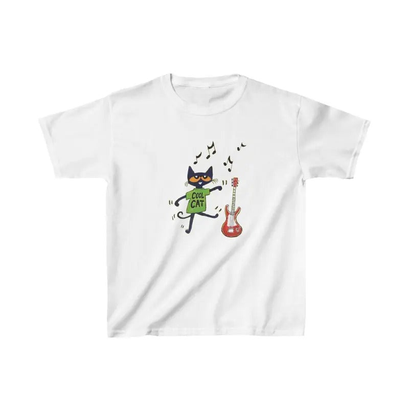 Pete the Cat Paying Guitar Shirt, Music Lover Tee, Fun Graphic Guita Hoodie, Sweatshirt | HypeDripTees.com