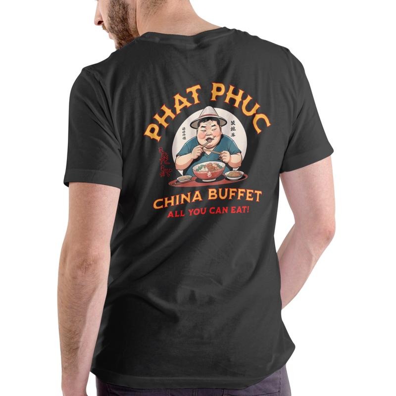 Phat Phuc China Buffet T-Shirt Unisex Casual Cotton Graphic Tee with Unique Design Hoodie, Sweatshirt | HypeDripTees.com