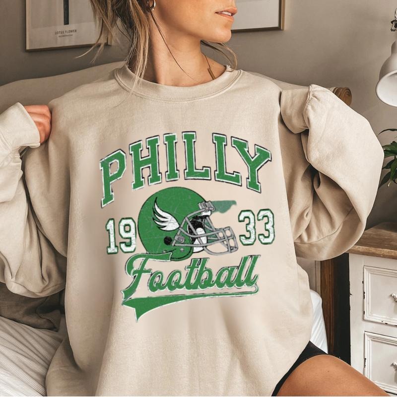 Philadelphia Football Shirt, Philadelphia Football Sweatshirt, Vintage Style Philadelphia Football Sweatshirt, Sunday...