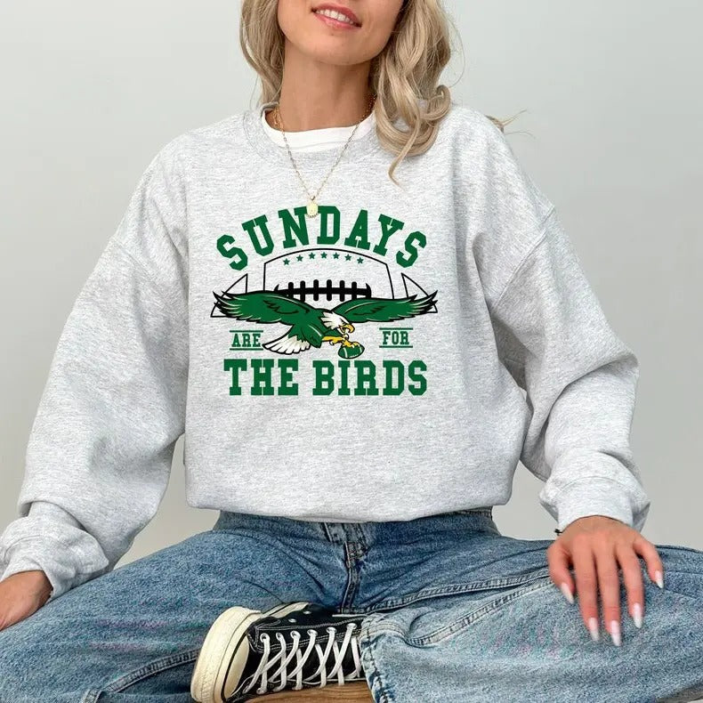 Philadelphia Football Sweatshirt, Sunday Are For The Birds, Vintage Philadelphia Crewneck, Eagle Sweatshirt T-Shirts, Hoodie