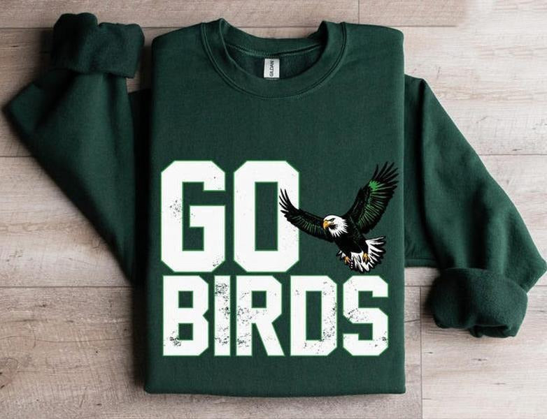 Philadelphia Football Sweatshirt, Sundays are for Go Birds Crewneck, Bird Gang Football Gift Fan T-Shirts, Hoodie