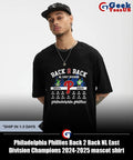 Philadelphia Phillies Back 2 Back NL East Division Champions 2024-2025 mascot shirt