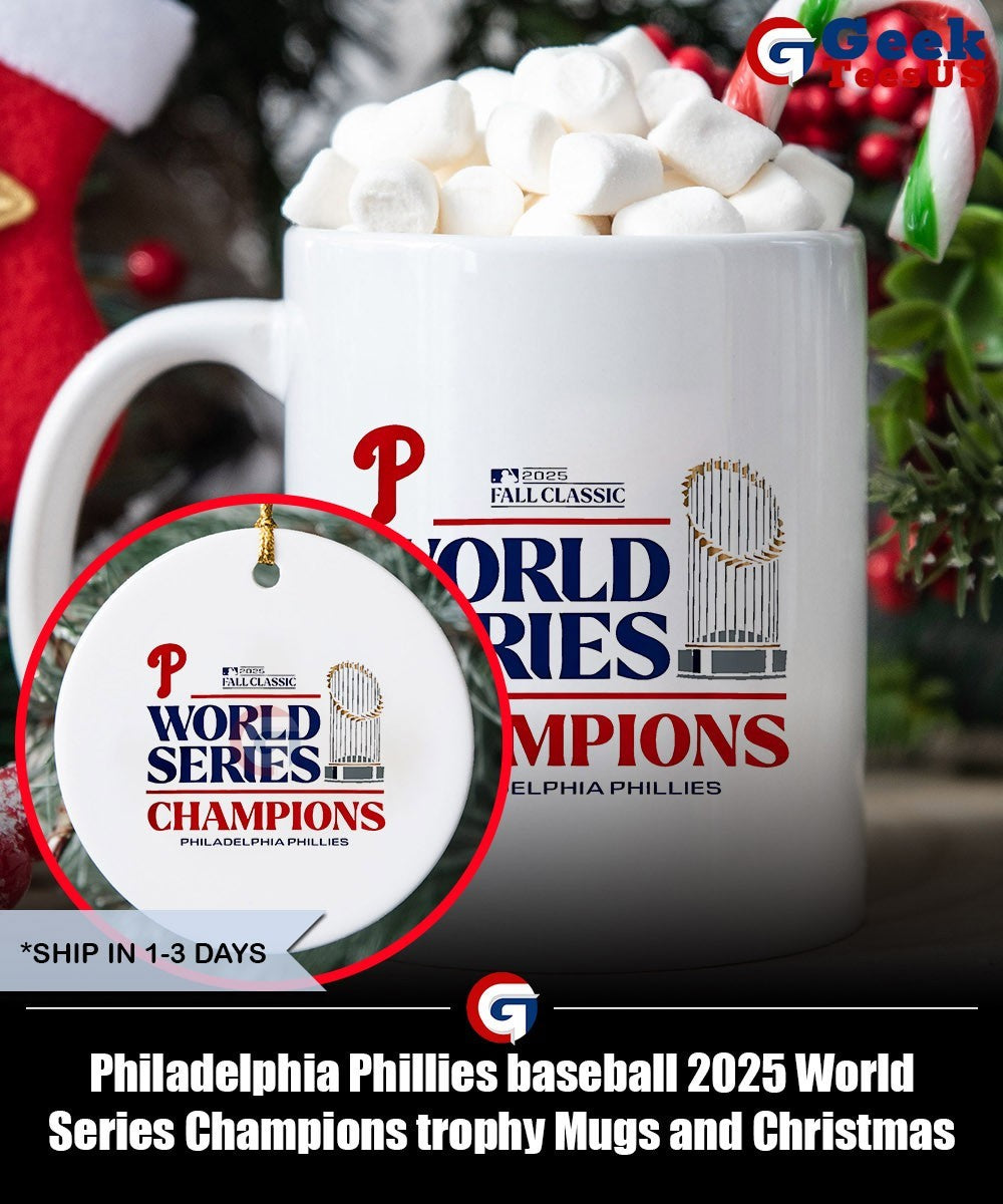 Philadelphia Phillies baseball 2025 World Series Champions trophy shirt
