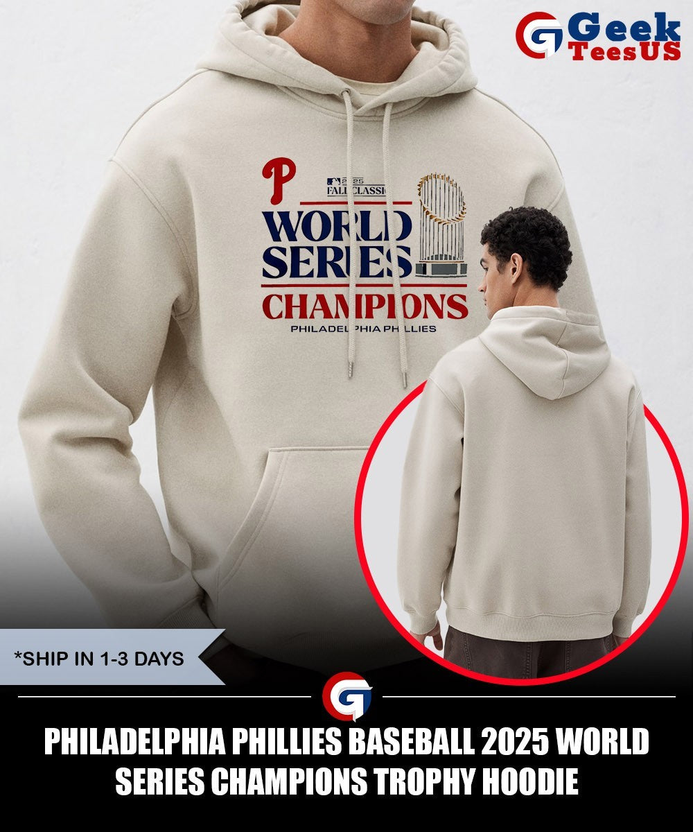 Philadelphia Phillies baseball 2025 World Series Champions trophy shirt