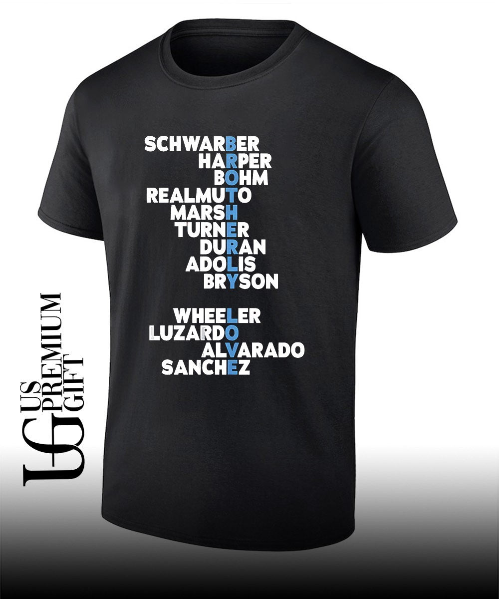 Philadelphia Phillies baseball Brotherly Love names player 2026 shirt
