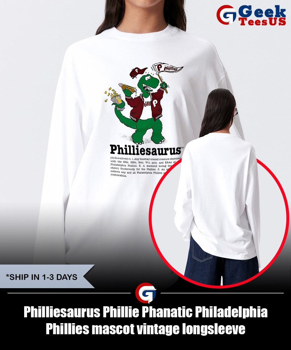 Philliesaurus Phillie Phanatic Philadelphia Phillies mascot vintage shirt