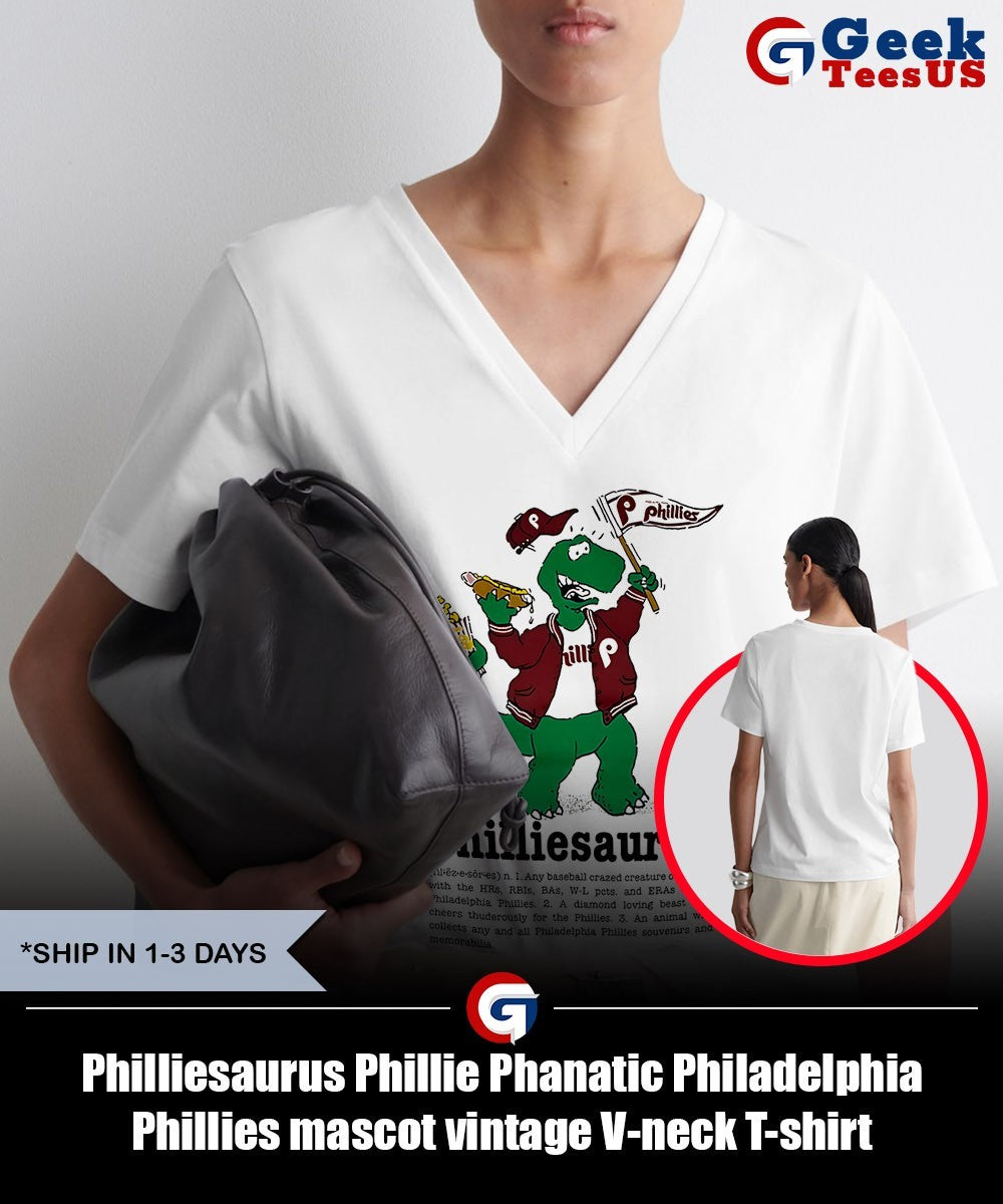 Philliesaurus Phillie Phanatic Philadelphia Phillies mascot vintage shirt