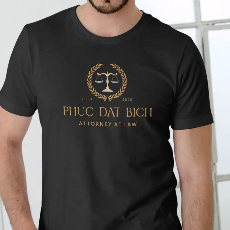 Phuc Dat Attorney at Law Funny T Shirt, Unisex Cotton Menswear Soft Hoodie, Sweatshirt | HypeDripTees.com