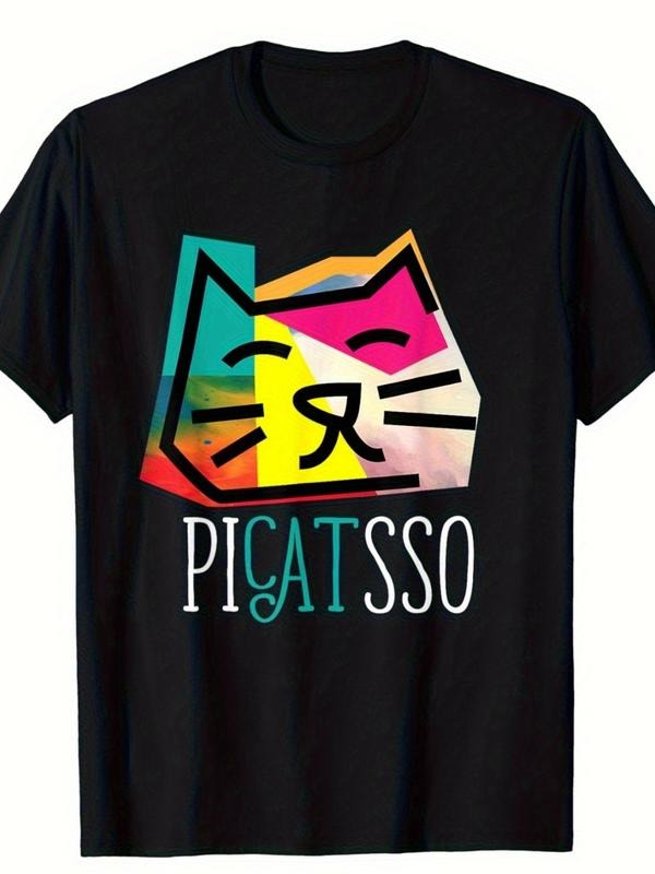 Picasso Style Cat T-Shirt For Art Lovers And Creative Souls Summer Streetwear Hoodie, Sweatshirt | HypeDripTees.com