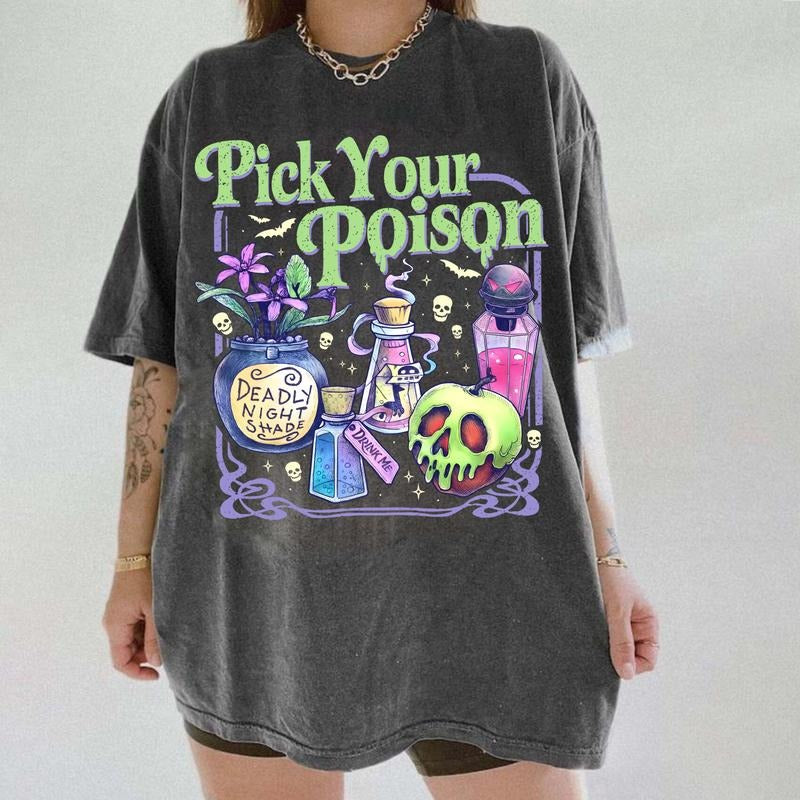 Pick Your Poison Vintage T-Shirt, Llama Poison For Kuzco Sweatshirt, Oh Right That Poison Shirt Hoodie | HypeDripTees.com
