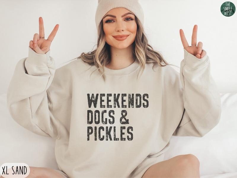 Pickle Sweatshirt, Pickle Crewneck, Dill Pickle Lover Gift, Pickle Jar Shirt, Canning Season Shirt, Retro Distressed...