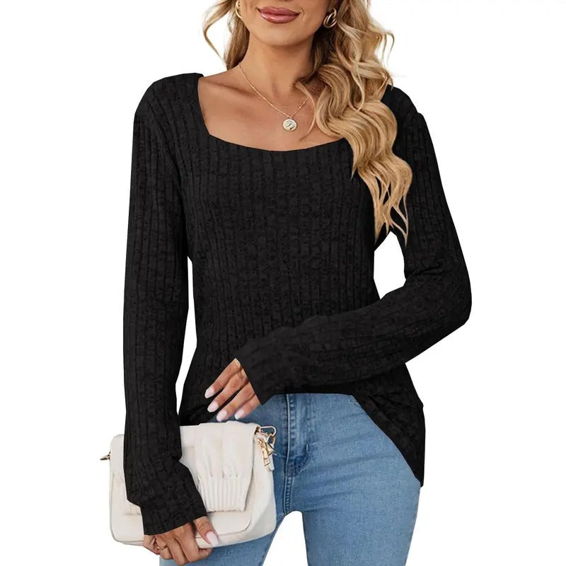 PiePieBuy Women's Lightweight Square Neck Tunic