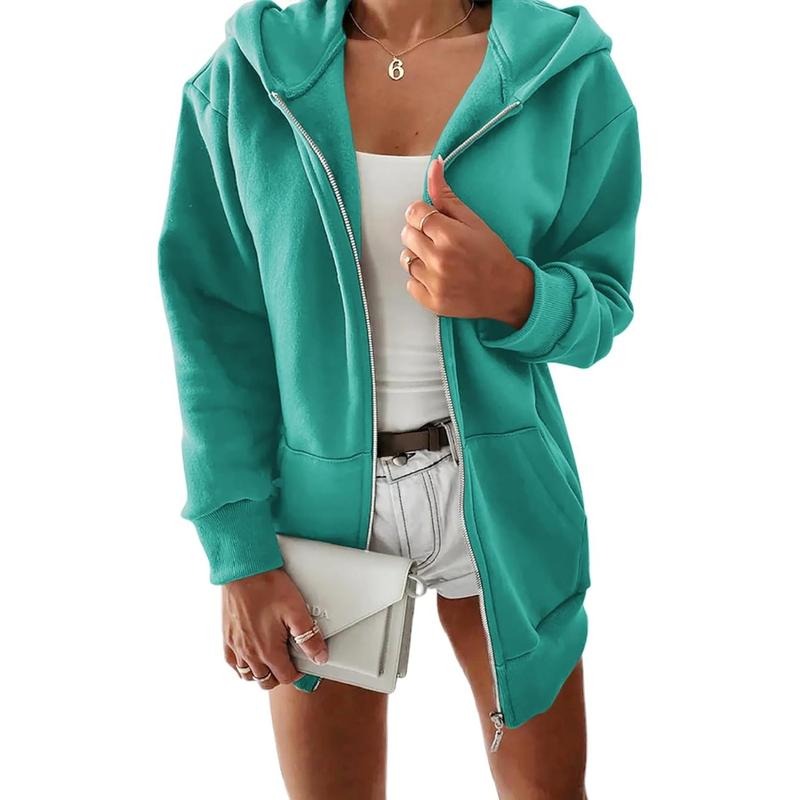 PiePieBuy Women's Oversized Zip Hoodie UltraSoft Plush Jacket with Front Pockets Comfy Casual Wear Womenswear Sweatshirts...
