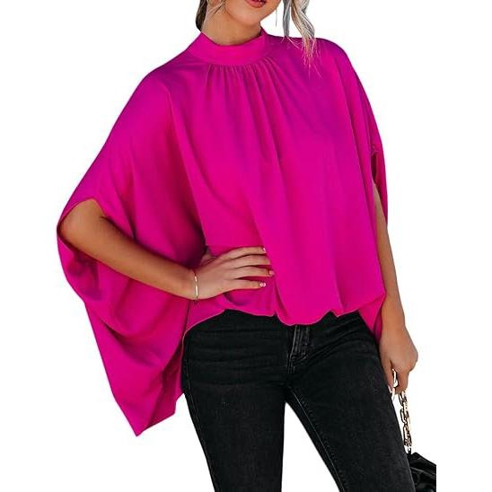 PiePieBuy Womens Front Knotted V-Neck Blouse T Shirt Short Sleeve Oversized Tunic Tops Summer Solid Pullover Tees Denim...