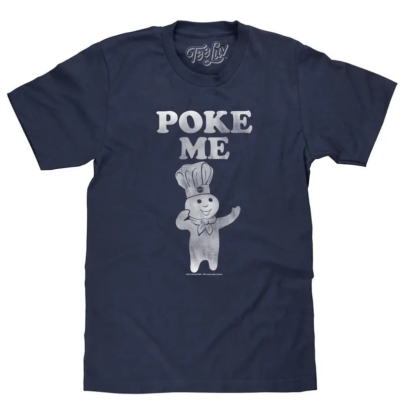 Pillsbury Doughboy Poke Me T-Shirt - Navy Hoodie, Sweatshirt | HypeDripTees.com