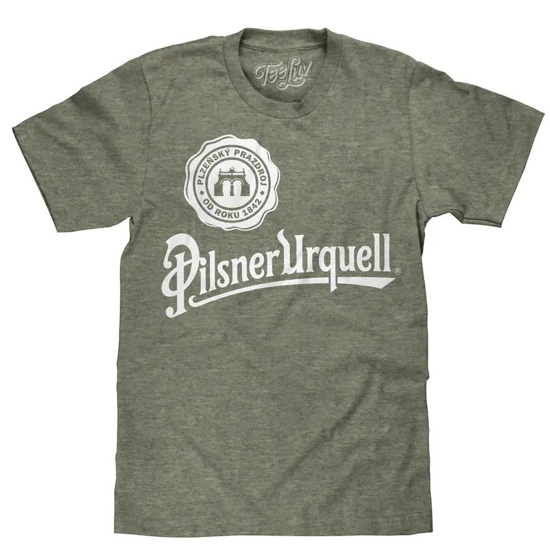 Pilsner Urquell Logo T-Shirt - Green Hoodie, Sweatshirt | HypeDripTees.com