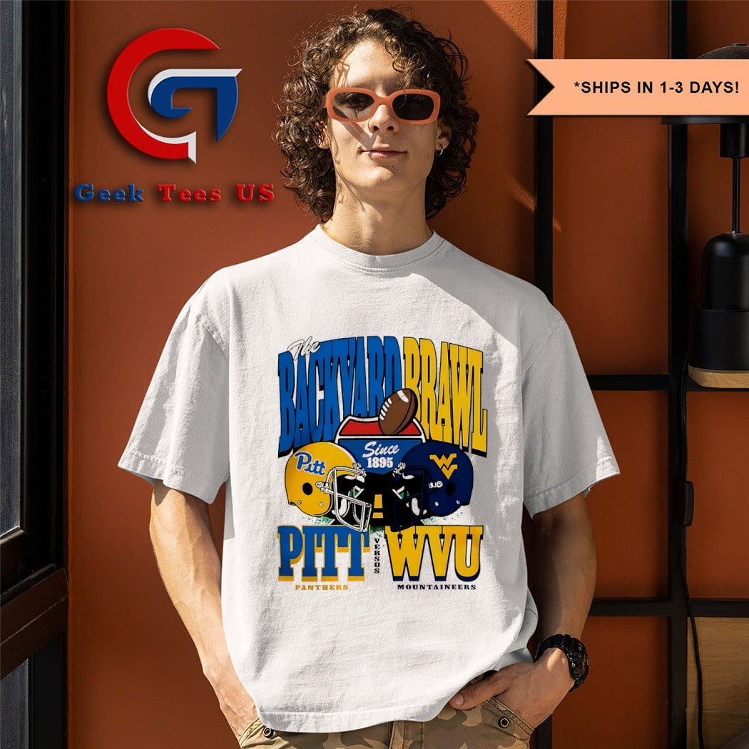 Pitt Panthers vs West Virginia Mountaineers Backyard Brawl College Football since 1895 shirt