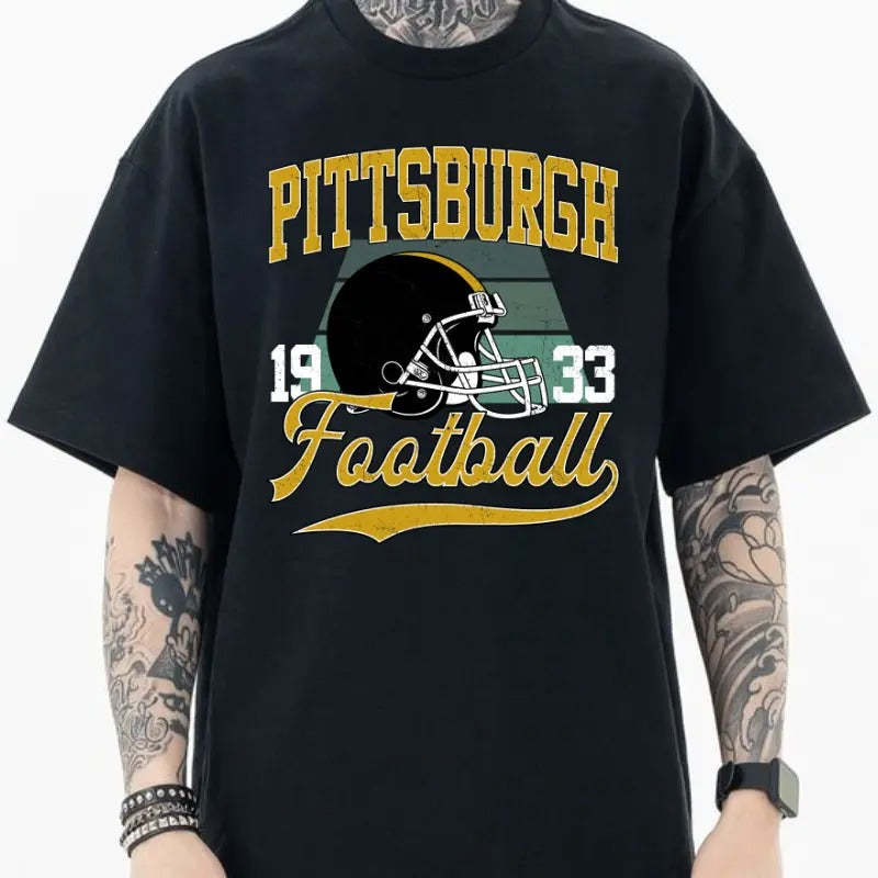 Pittsburgh Football - GILDAN 5000  T-SHIRT Hoodie, Sweatshirt | HypeDripTees.com