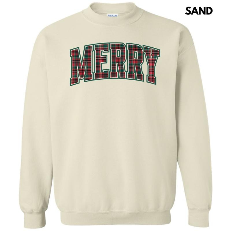 Plaid Merry Varsity Sweatshirt 'NLB' T-Shirts, Hoodie | HypeDripTees.com