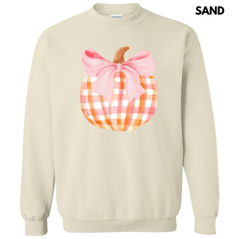 Plaid Pumpkin Coquette Sweatshirt 'NLB' T-Shirts, Hoodie | HypeDripTees.com