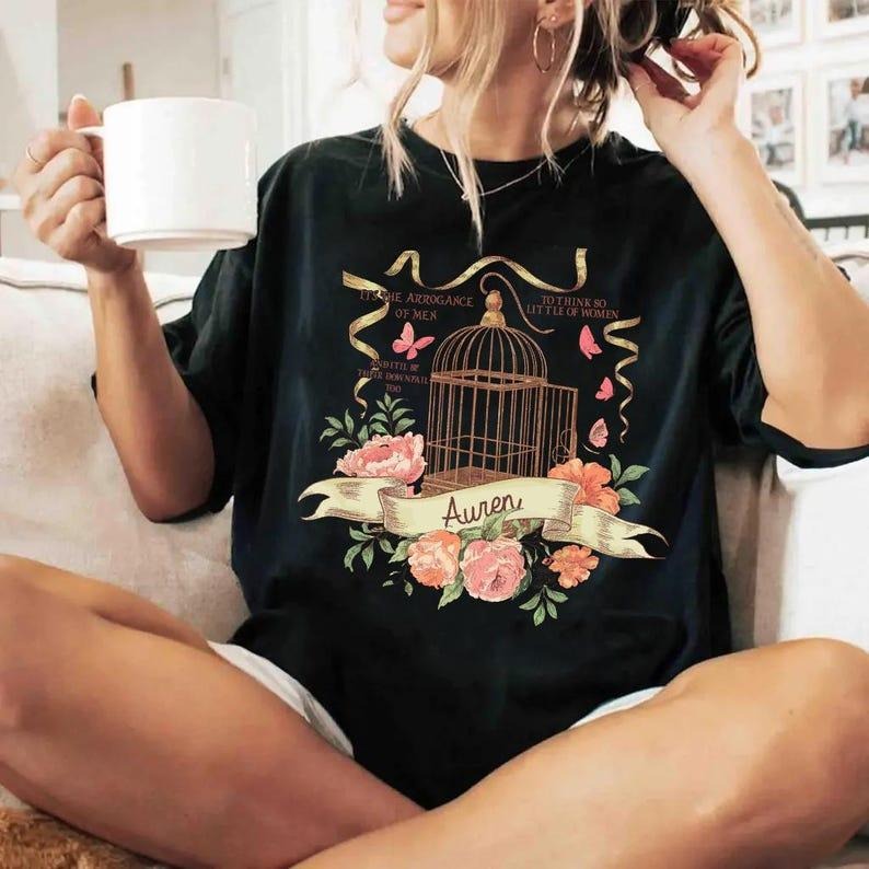 Plated Prisoner Shirt For Fan, Auren Goldfinch Shirt, Gold Cage Shirt, Gift For Book Lover, Bookish Shirt Hoodie, Sweatshirt