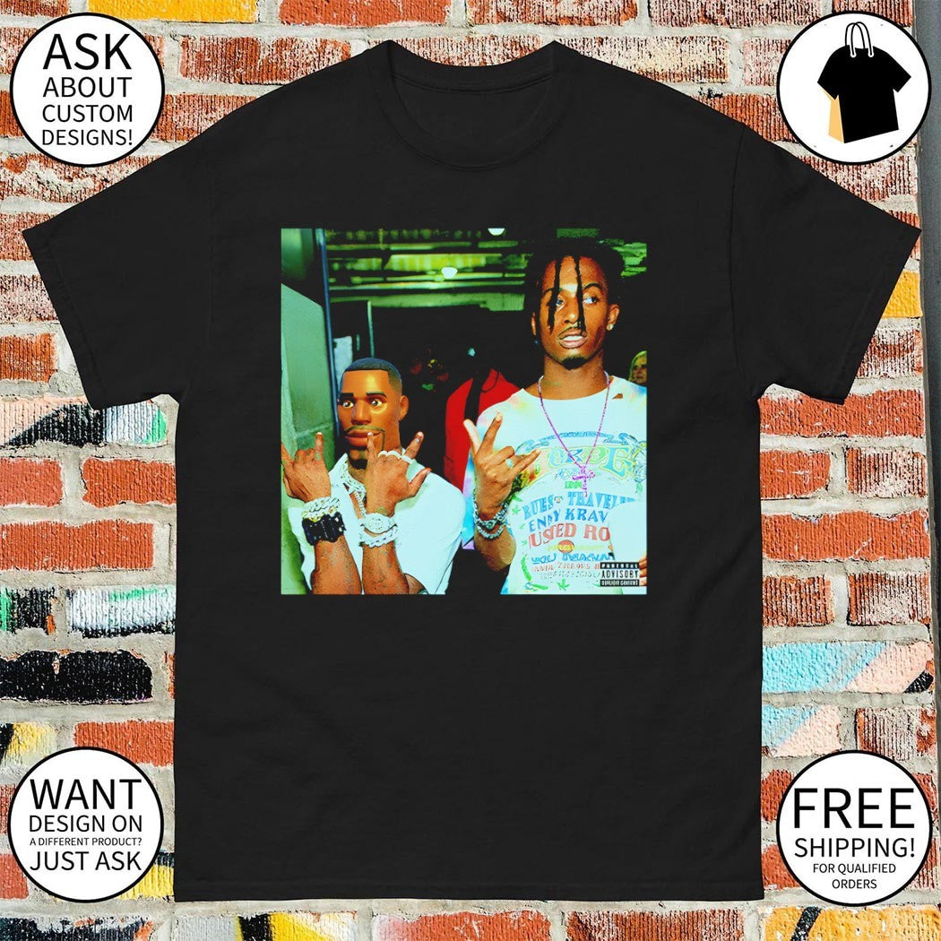 Playboi Carti and Lil Uzi Vert caricature Carti x Fortnіte 2026 shirt